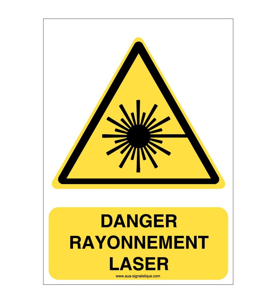 Danger, Rayonnement laser W004-AI