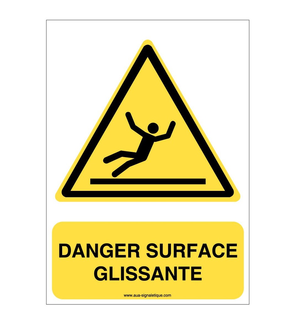 Danger, Surface glissante W011-AI