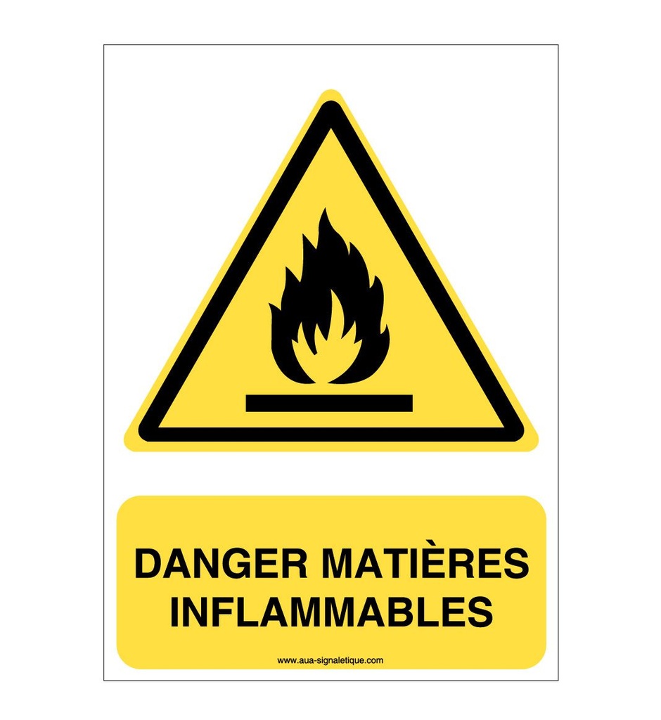 Danger, Matières inflammables W021-AI