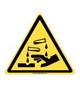 Danger, Substances corrosives W023