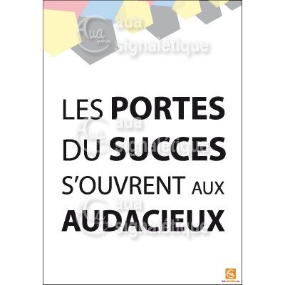 [3637-AI-p-210x300] Affichage Rigide Motivation - Les Portes du Succès (PVC 1.5 mm)