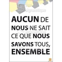 Affichage Rigide Motivation - Aucun de Nous ne Sait