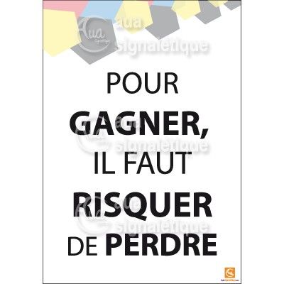 [3647-AI-p-210x300] Affichage Rigide Motivation - Pour Gagner (PVC 1.5 mm)