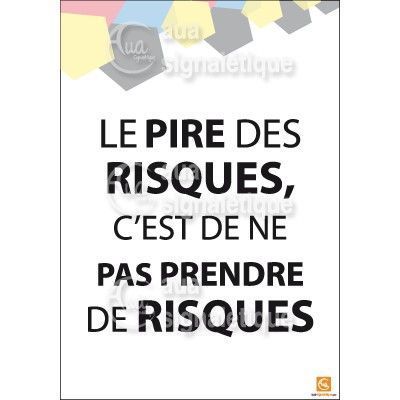[3650-AI-p-210x300] Affichage Rigide Motivation - Le Pire des Risques (PVC 1.5 mm)