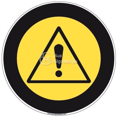 Panneau Attention Danger, Picto - R