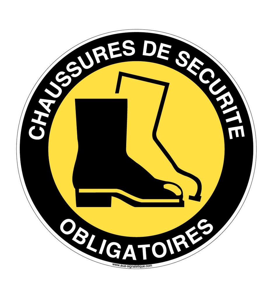 Panneau Chaussures de Sécurité - R