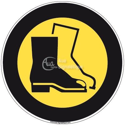 Panneau Chaussures de Sécurité, Picto - R