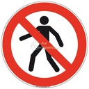 Panneau Interdit Aux Piétons, Picto - R