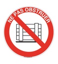 Panneau Ne Pas Obstruer - R