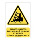 Panneau Danger, Chariots Elévateurs - AI
