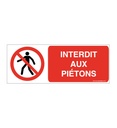 Panneau Interdit Aux Piétons - B