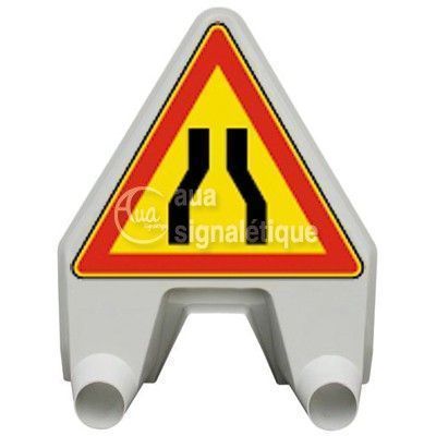 [AK3-M-0] Panneau Chaussée Rétrécie - AK3-M (Base 700 mm, Classe 1)