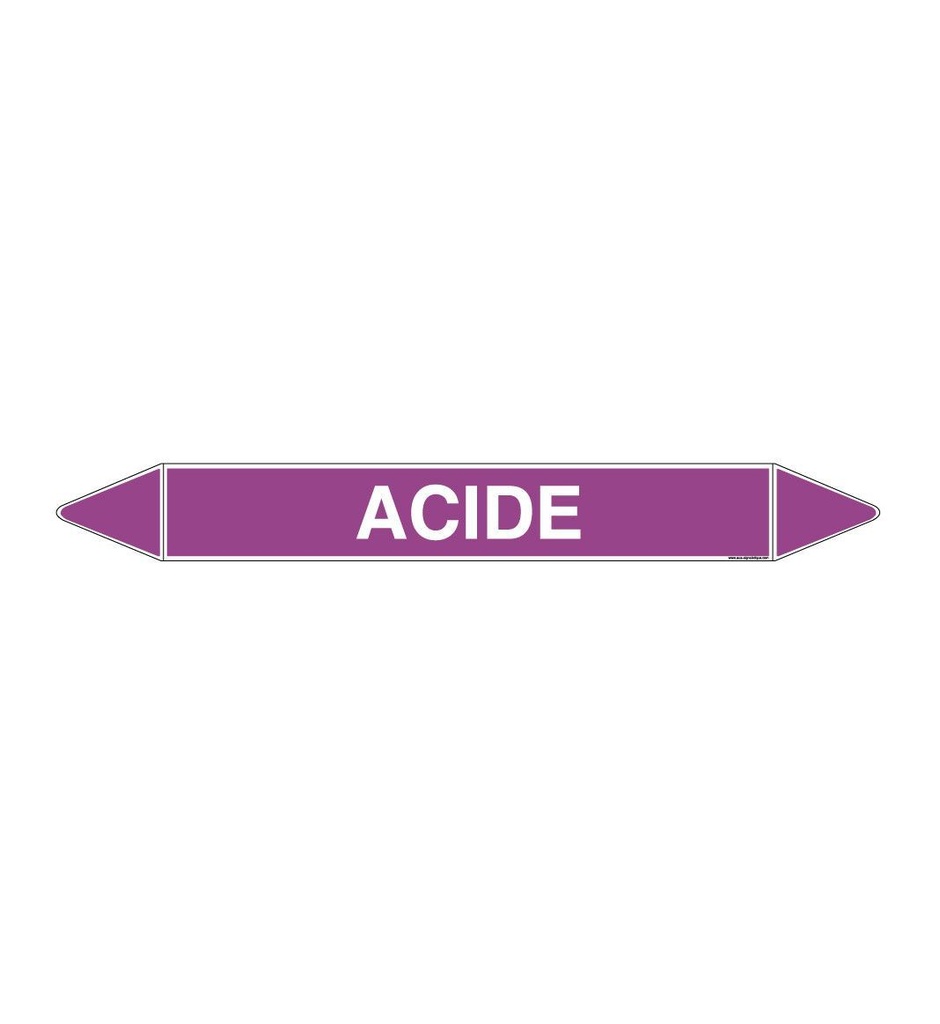 Marqueur tuyauterie ACIDE
