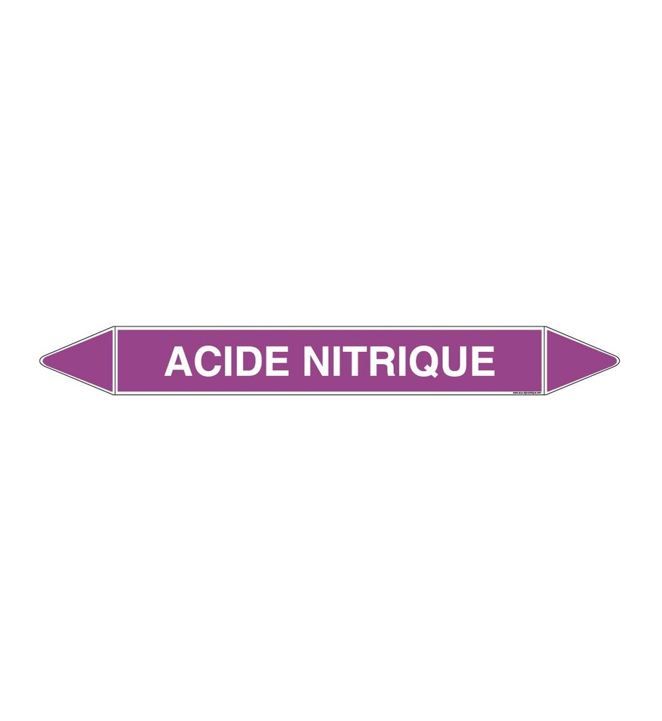 Marqueur tuyauterie ACIDE NITRIQUE