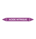 Marqueur tuyauterie ACIDE NITRIQUE