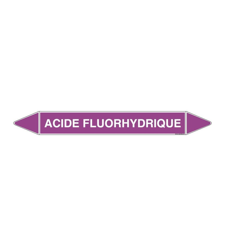 Marqueur tuyauterie FLUORHYDRIQUE