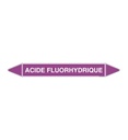 Marqueur tuyauterie FLUORHYDRIQUE