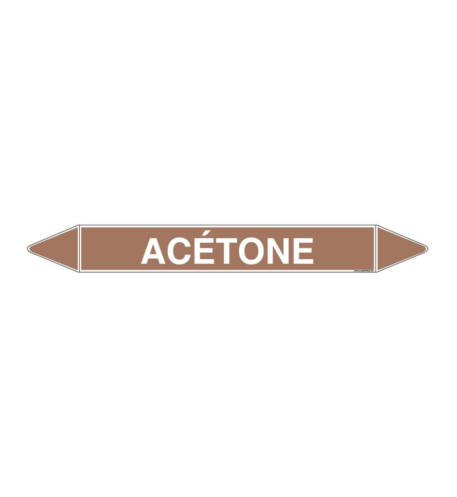 Marqueur tuyauterie ACETONE