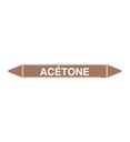 Marqueur tuyauterie ACETONE