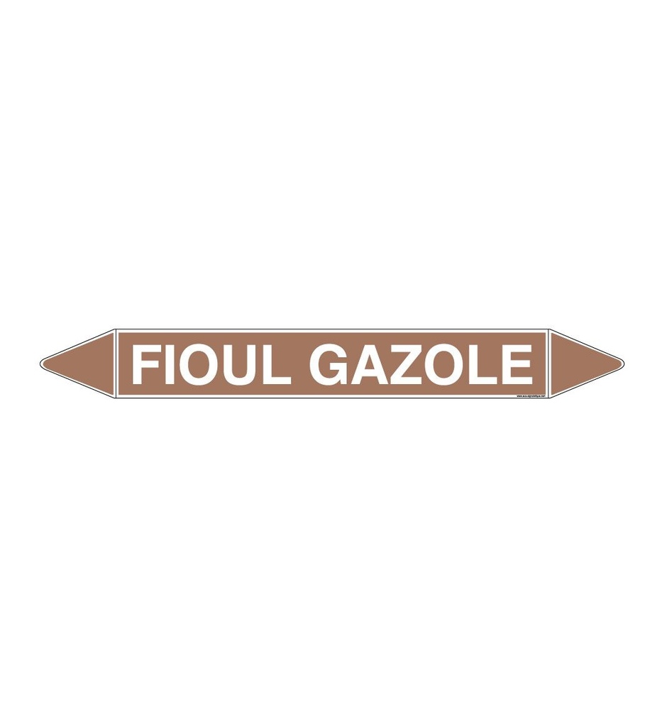 Marqueur tuyauterie FIOUL GAZOLE