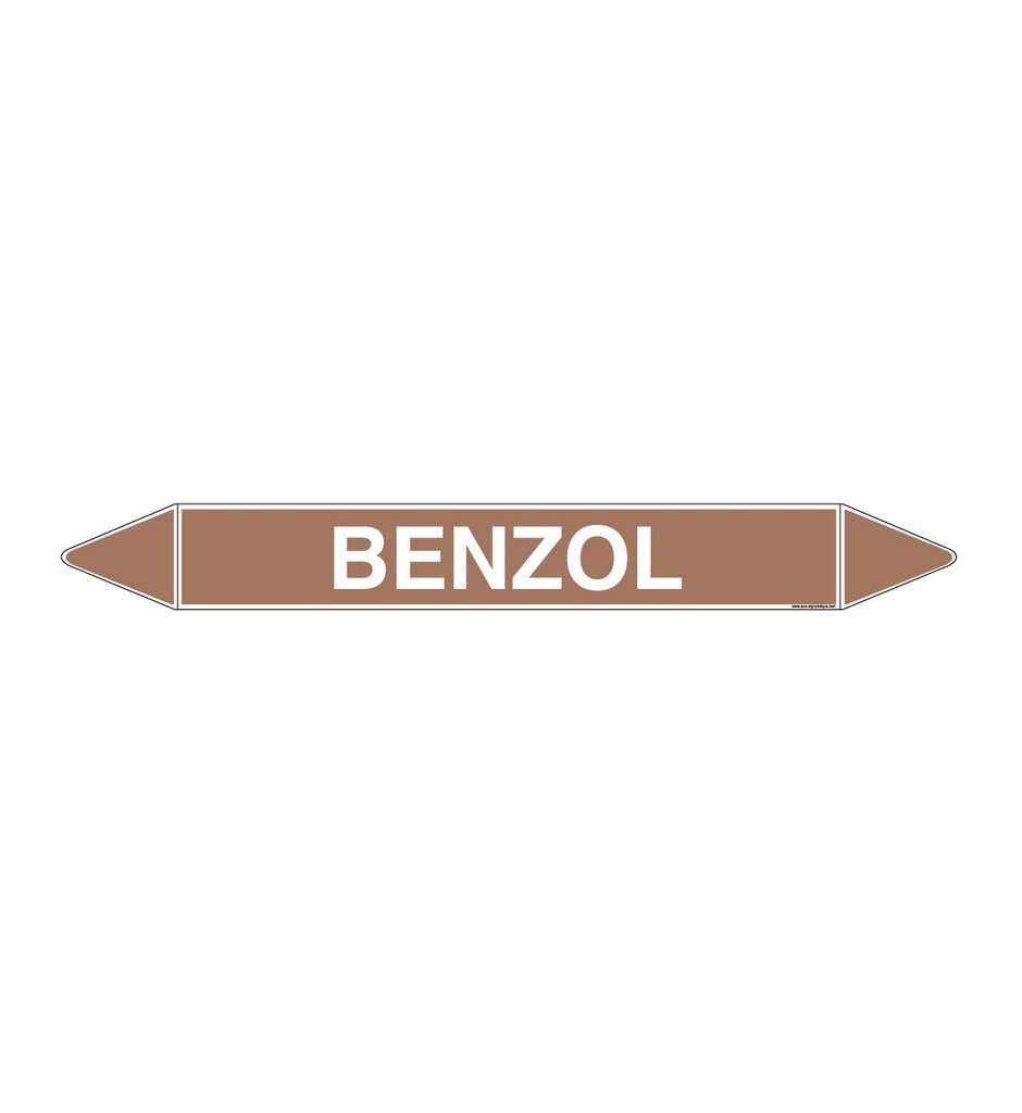 Marqueur tuyauterie BENZOL