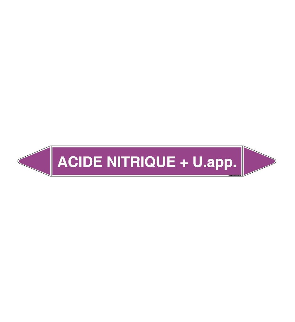 Marqueur tuyauterie ACIDE NITRIQUE +U.app.