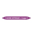 Marqueur tuyauterie ACIDE NITRIQUE +U.app.