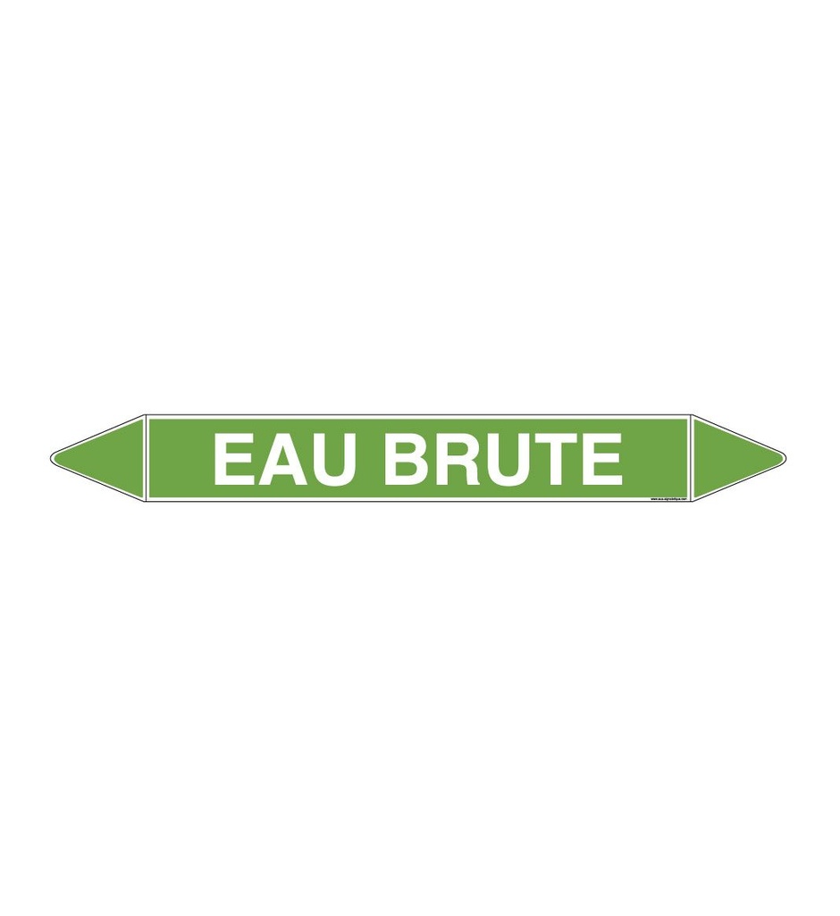 Marqueur tuyauterie EAU BRUTE