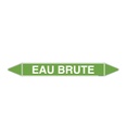 Marqueur tuyauterie EAU BRUTE