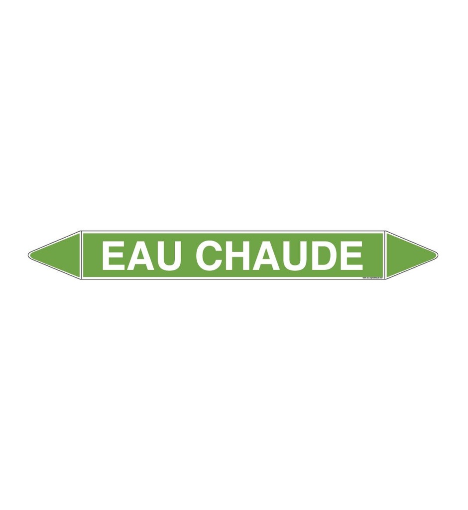 Marqueur tuyauterie EAU CHAUDE