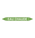 Marqueur tuyauterie EAU CHAUDE