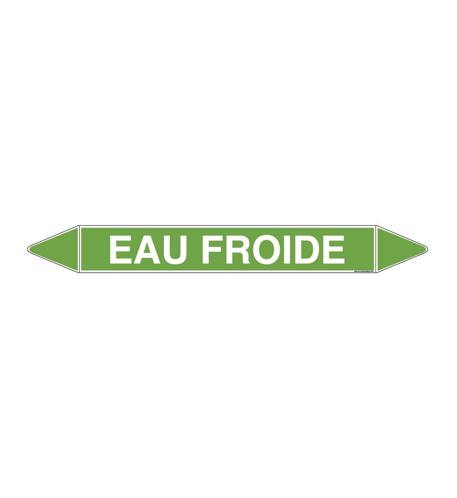 Marqueur tuyauterie EAU FROIDE