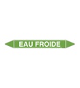 Marqueur tuyauterie EAU FROIDE
