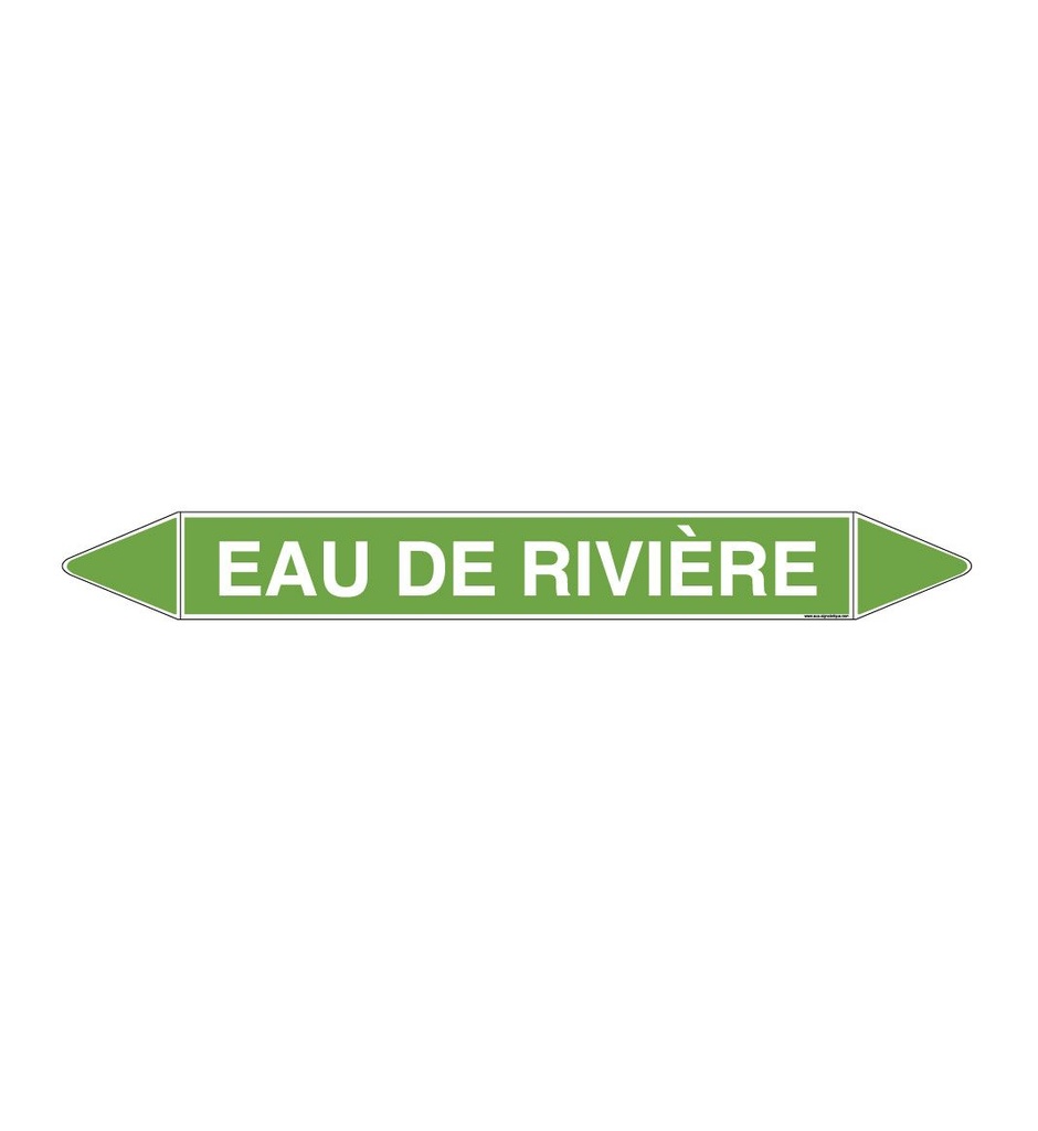 Marqueur tuyauterie EAU DE RIVIÈRE
