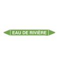 Marqueur tuyauterie EAU DE RIVIÈRE