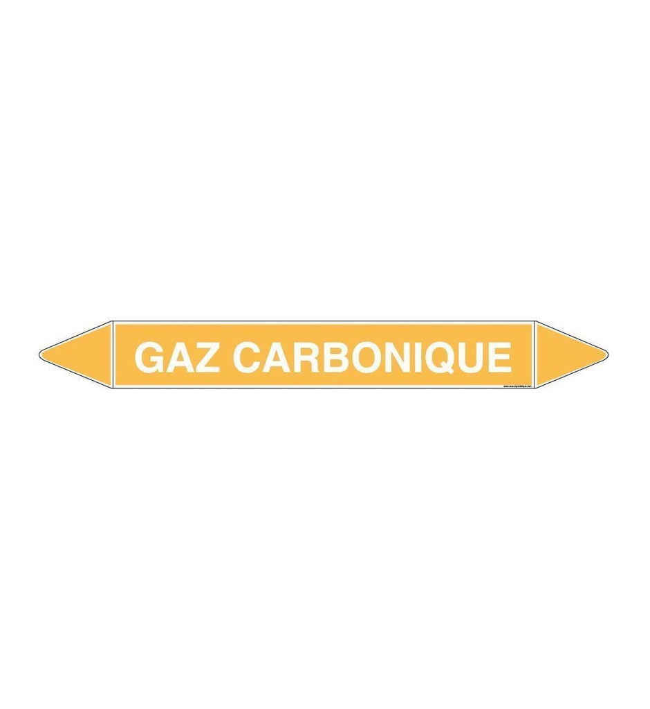 Marqueur tuyauterie GAZ CARBONIQUE