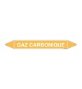 Marqueur tuyauterie GAZ CARBONIQUE