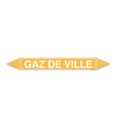 Marqueur tuyauterie GAZ DE VILLE