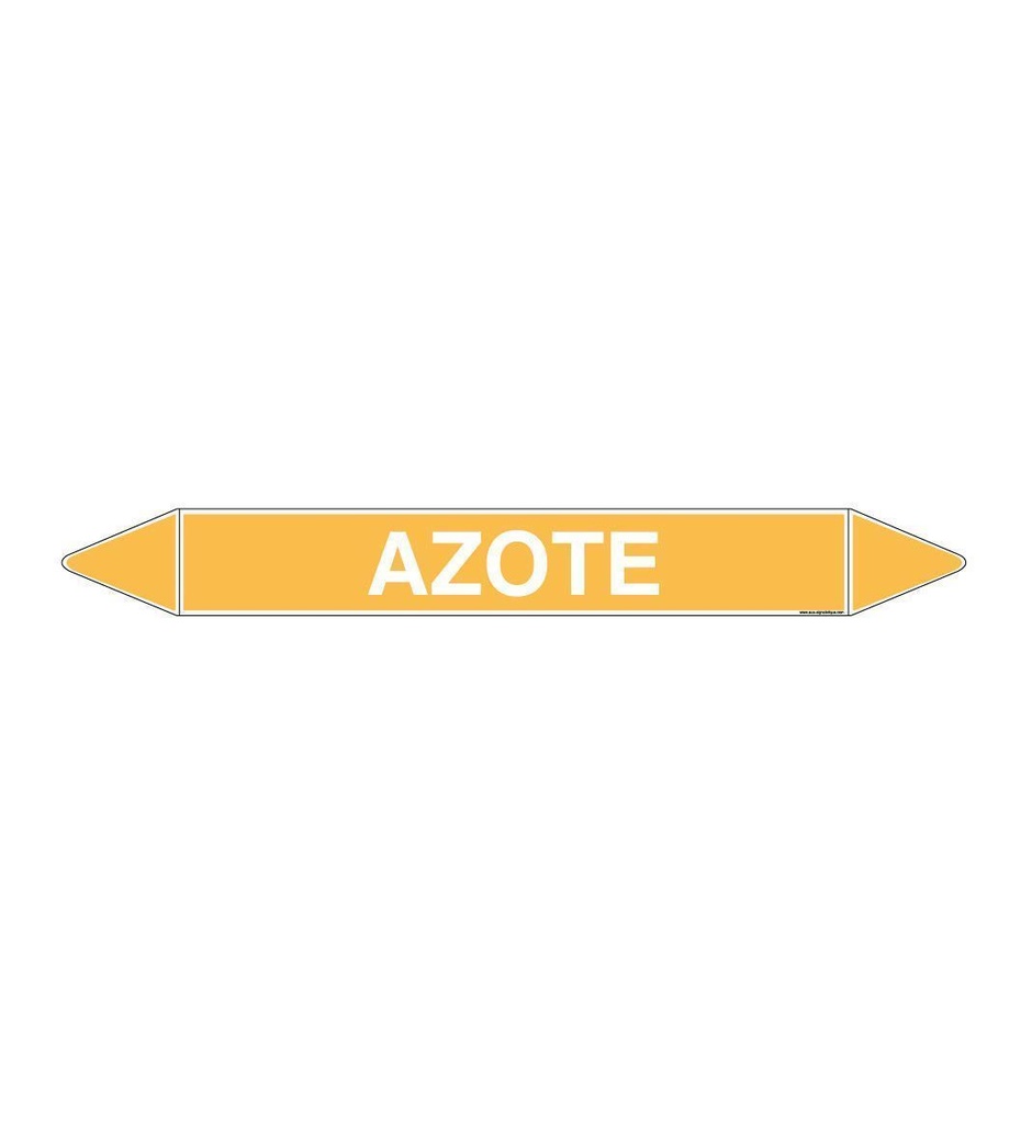 Marqueur tuyauterie AZOTE
