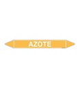 Marqueur tuyauterie AZOTE
