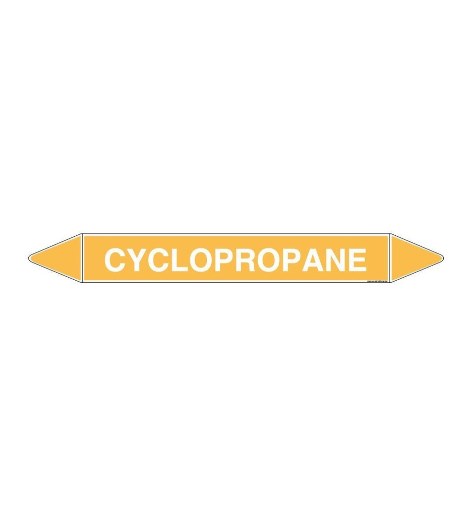 Marqueur tuyauterie CYCLOPROPANE