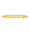 Marqueur tuyauterie CYCLOPROPANE