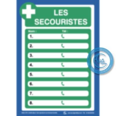 Consignes de sécurité Les Secouristes