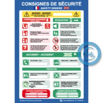 Consignes Générales de Sécurité Sectorielles Français/Anglais
