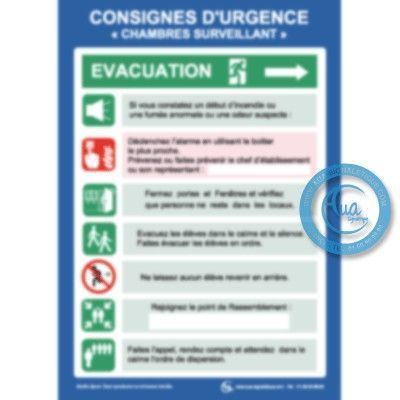 Consignes chambre surveillant