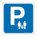 Panneau Parking Famille