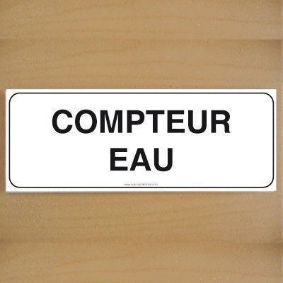 [7216-B-v-160] ClassicSign - Compteur d'Eau (Vinyle Autocollant)