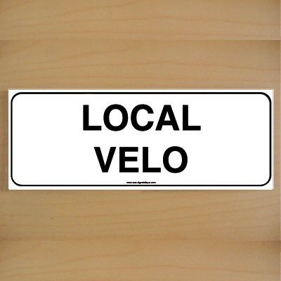 [7215-B-v-160] ClassicSign - Local Vélo (Vinyle Autocollant)