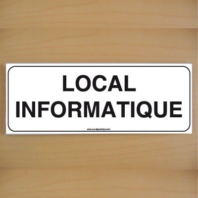[7201-B-v-160] ClassicSign - Local informatique (Vinyle Autocollant)