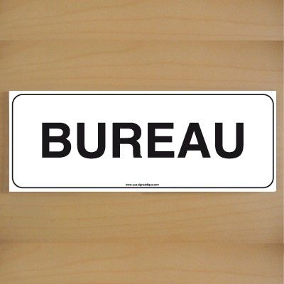 [7203-B-v-160] ClassicSign - Bureau (Vinyle Autocollant)